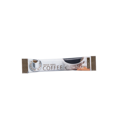 Single stick of Cafe Etc Freeze Dried Colombian Instant Coffee Sachet