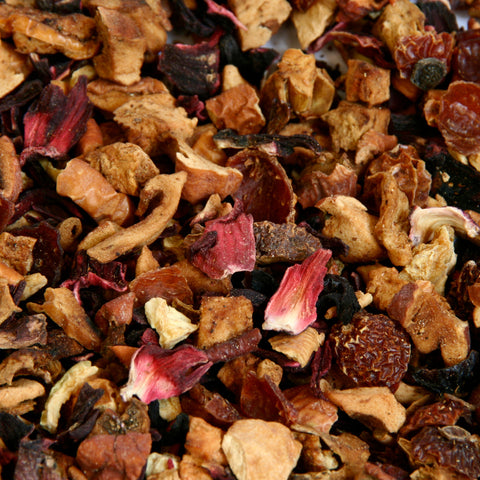 A close up image of Apple and Lemon tisane. 