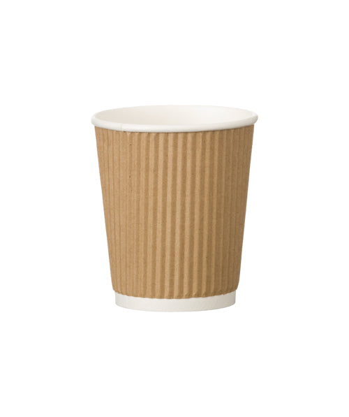 Kraft Ribbed Takeaway Cups