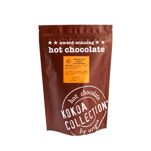 Kokoa Collection 1 kilo brown bag of award winning hot chocolate. Venezuela 58% cocoa smooth Hot Chocolate